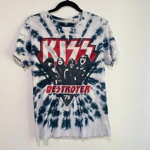 Officially Licensed Kiss Destroyer 76 Tie Dye T-Shirt